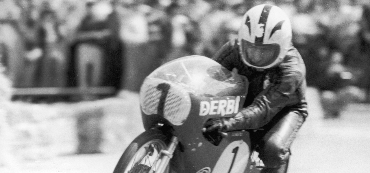 Ángel Nieto con moto número 1