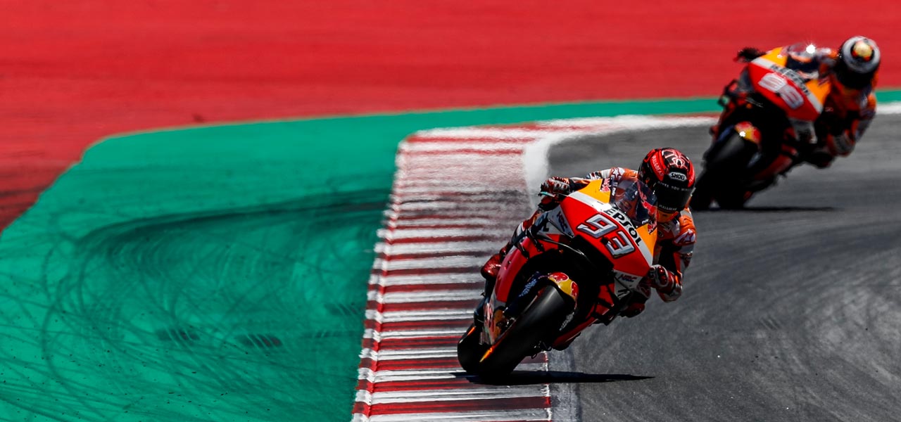 Lorenzo y Márquez en la Honda Rc213V