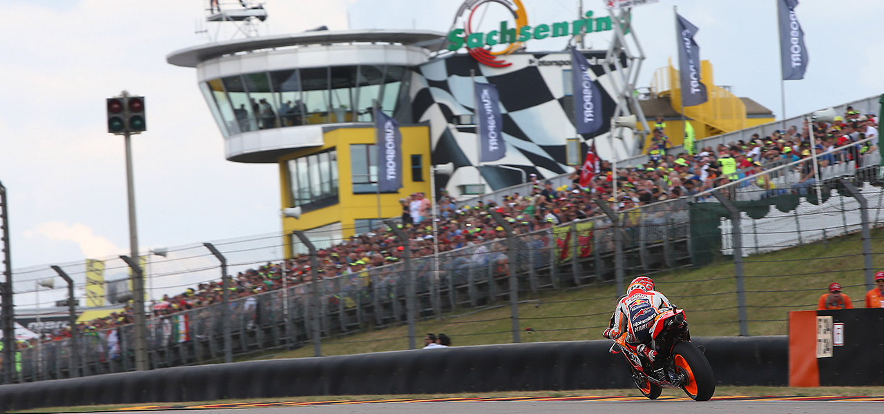 Marc Márquez en el GP de Alemania en 2018