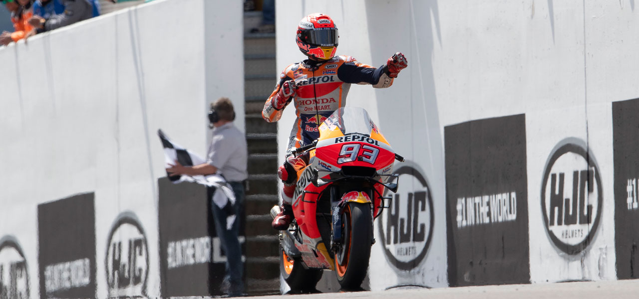 Marc Márquez logra su 10ª victoria consecutiva en Alemania, 6ª de la temporada