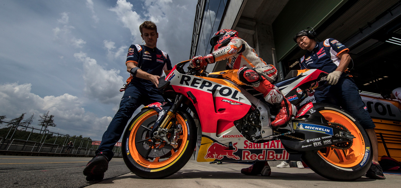 Marc Márquez en test de Brno