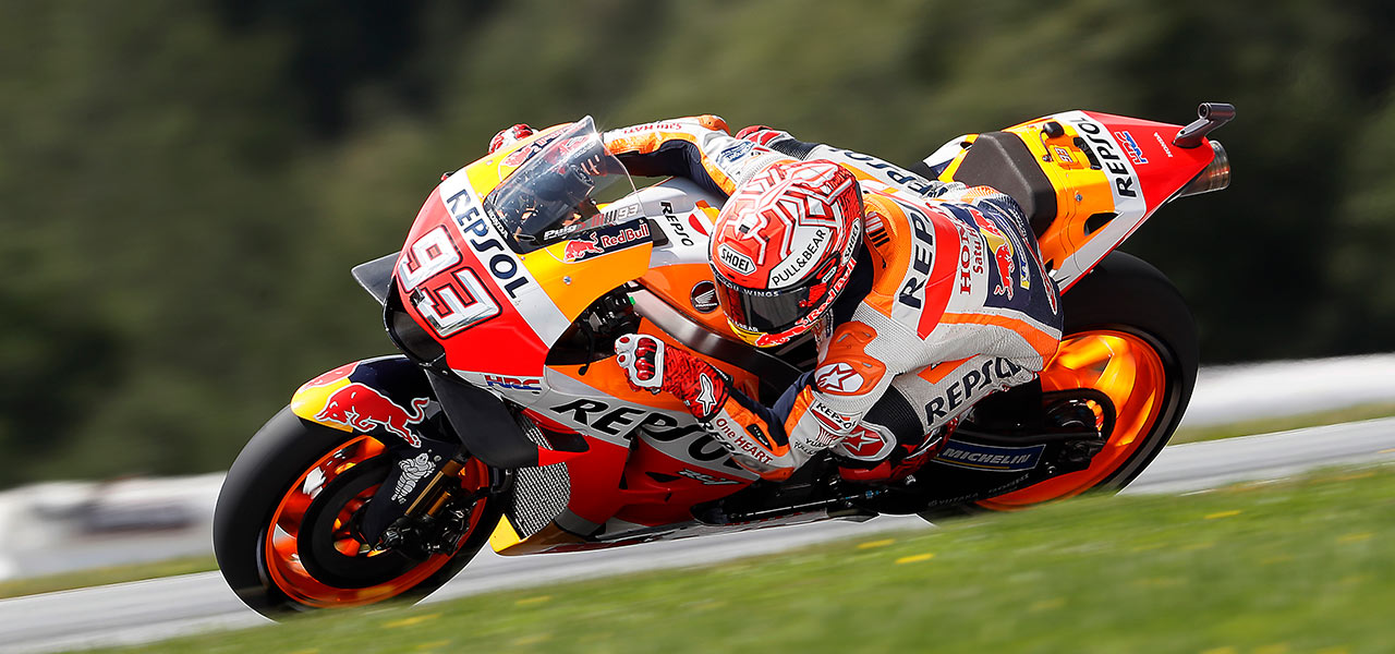 Marc Márquez sobre la RC213V Honda