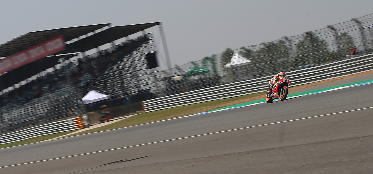 Marc Márquez rodando en el GP de Tailandia