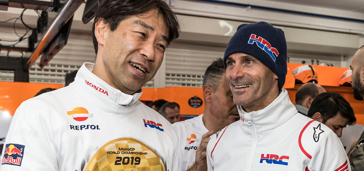 lberto Puig y Testuhiro Kuwata durante GP