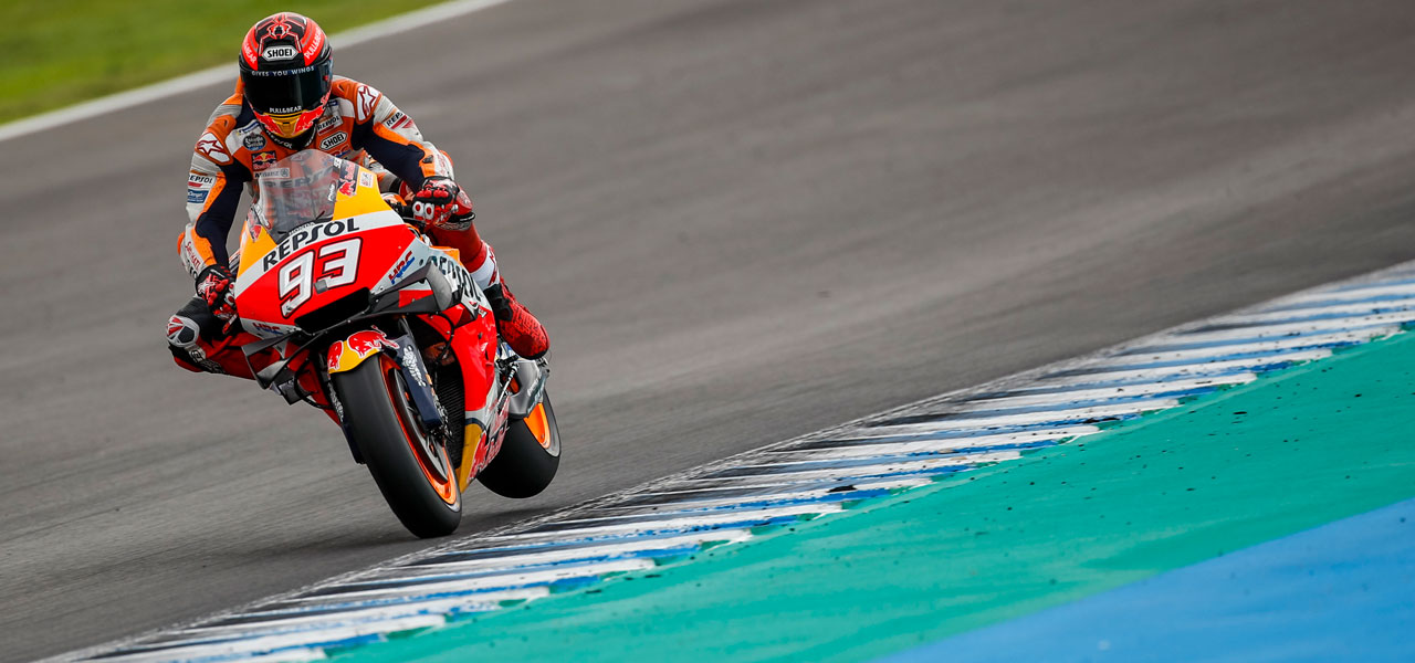 Marc Márquez entrenando en Jerez