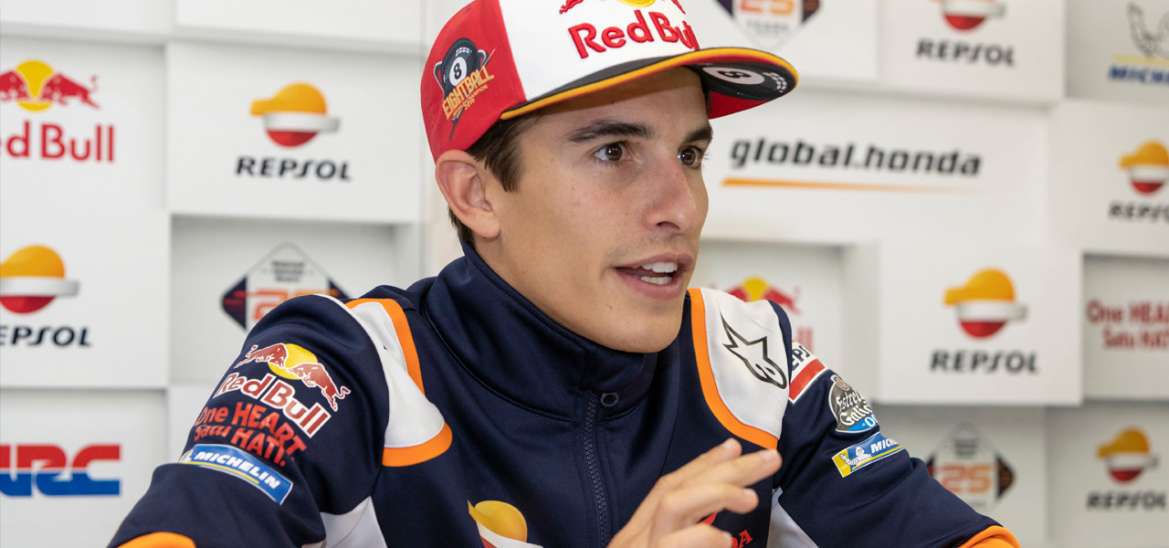 Marc Márquez en rueda de prensa