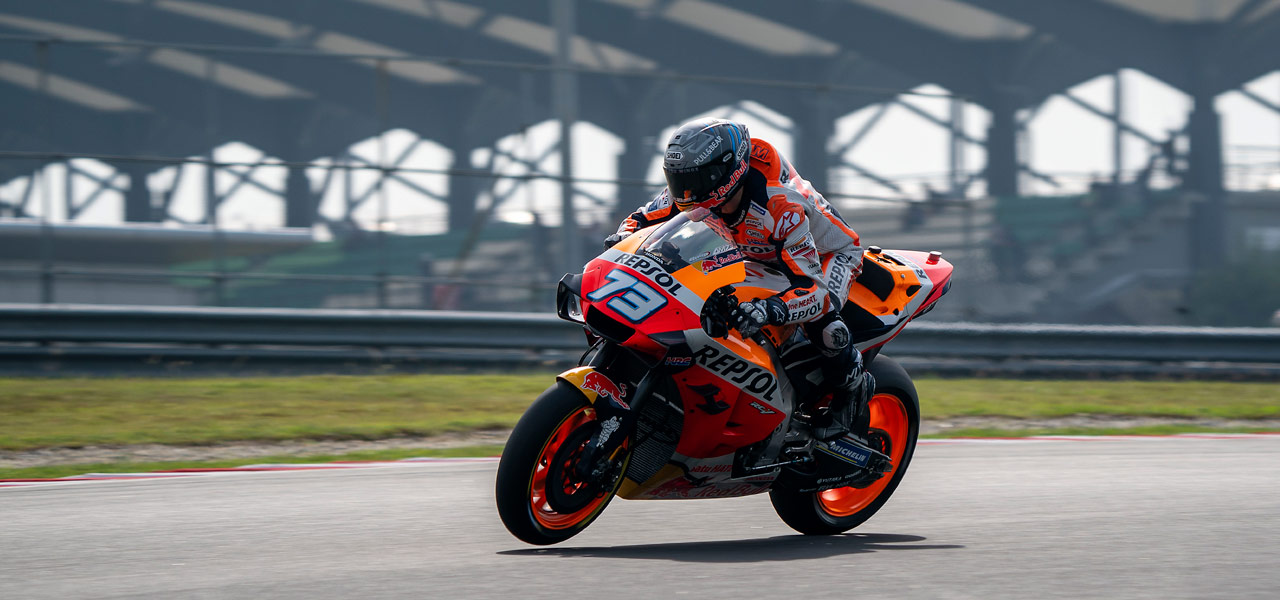 Álex Marquez rodando con la RC213V