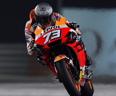 Álex Márquez pilotando la RC213V