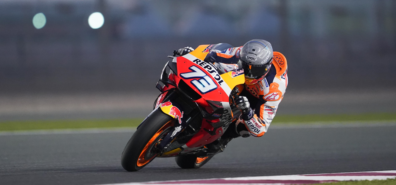 Álex Márquez en los test de Catar 2020