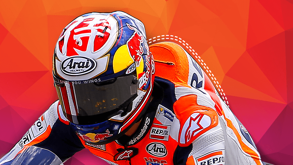 Detalle de deposito de agua en el mono de Dani Pedrosa