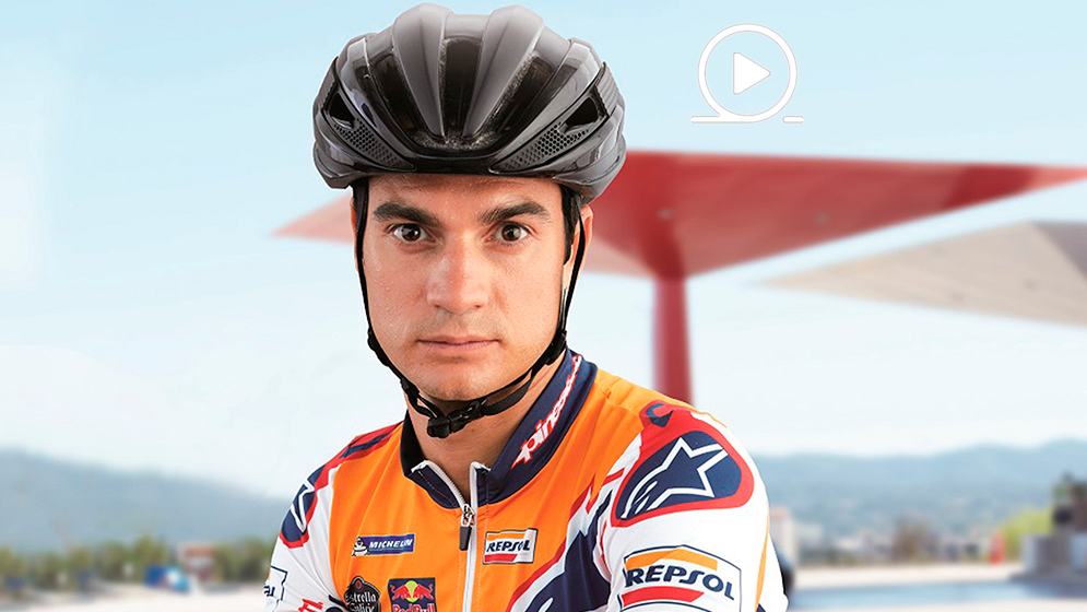 Dani Pedrosa en la campaña Respeto en Carretera por la seguridad vial