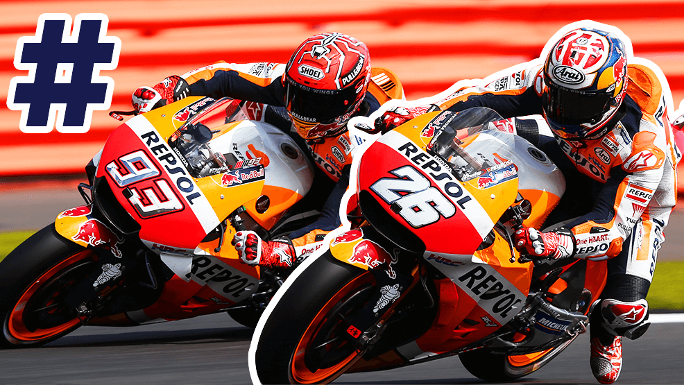 Composición de Dani Pedrosa y Marc Márquez