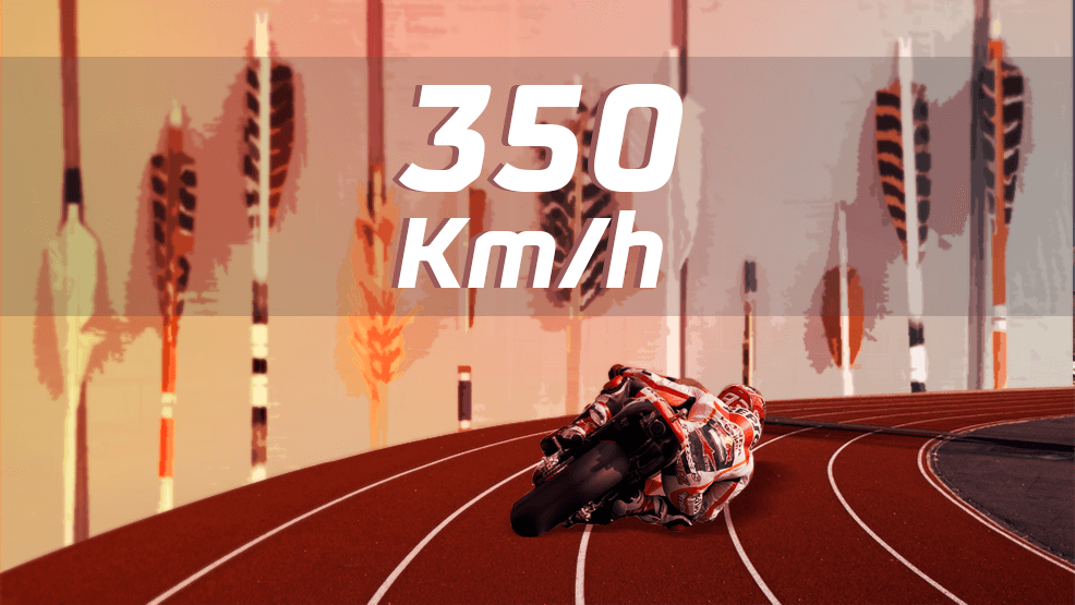 Marc Márquez tumbando en pista de atletismo