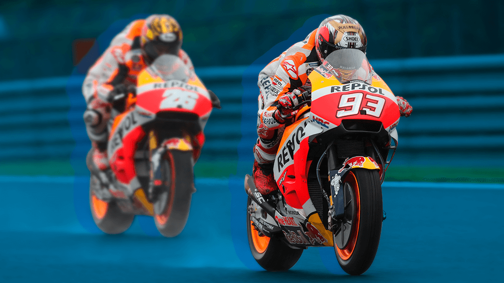 Marc Márquez y Dani Pedrosa en el GP de Japón