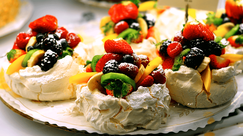 Dulce con frutas australiano