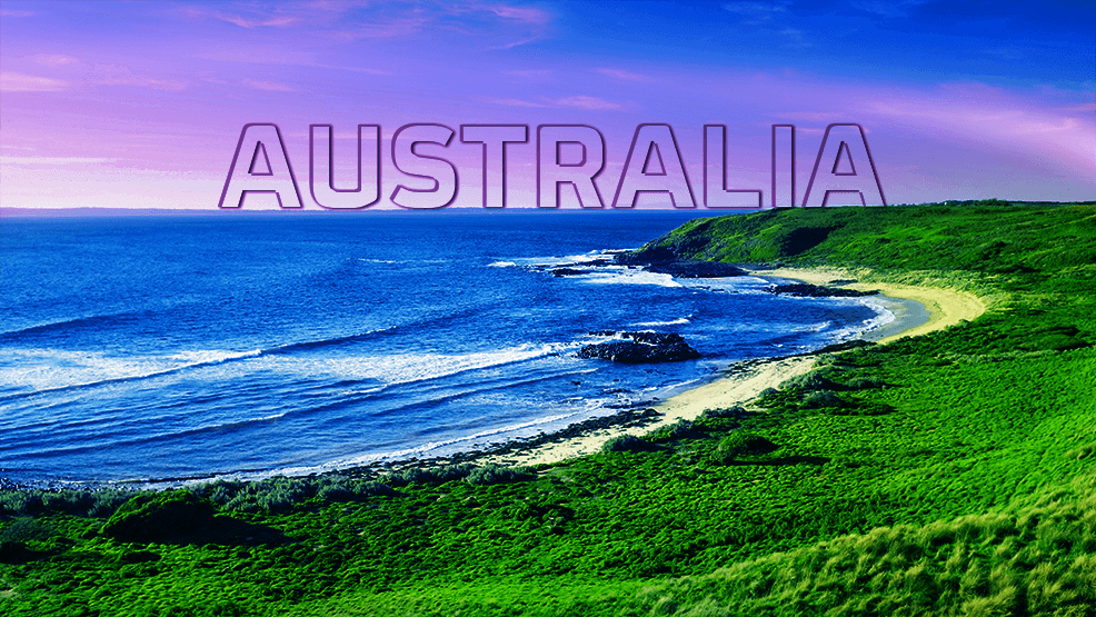 Paisaje verde junto a la costa