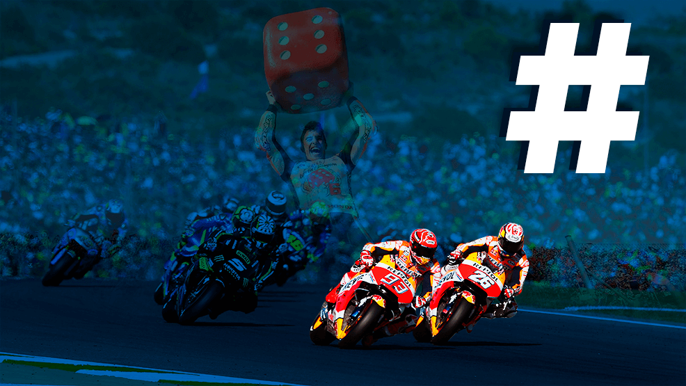 Marc Márquez y Dani Pedrosa encabezando la carrera