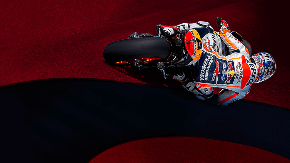 Márquez toma la curva al estilo Ruggia