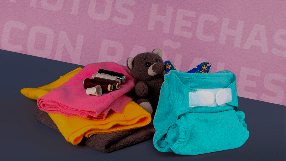 mantas, hilo y peluche