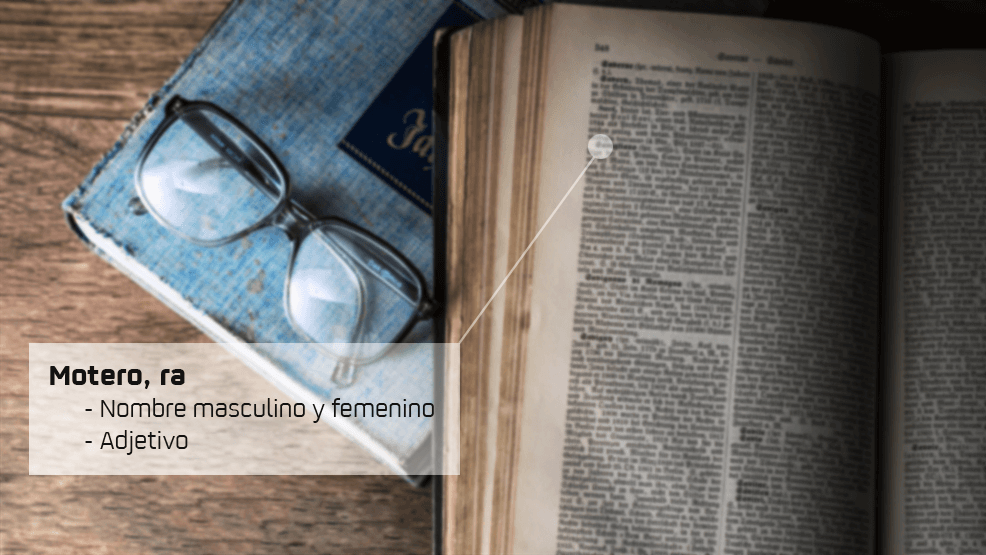 Detalle diccionario motero