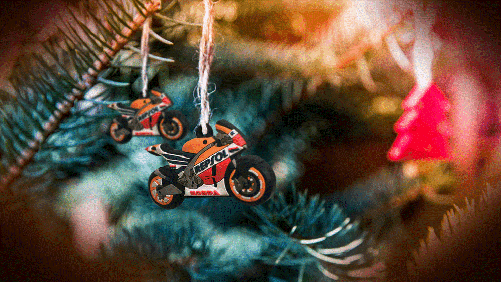 Navidad árbol motos Repsol Honda