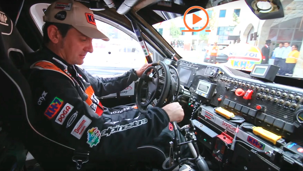 Isidre Esteve volante adaptado Sodicar BV6 Dakar