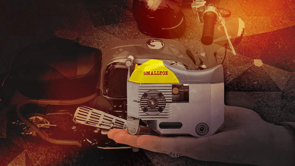 Smalltoe, una moto que te cabe en la palma de la mano.