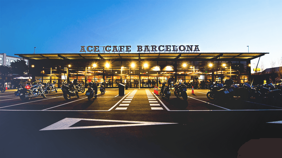 Edificio y Parking del Ace Cafe Barcelona